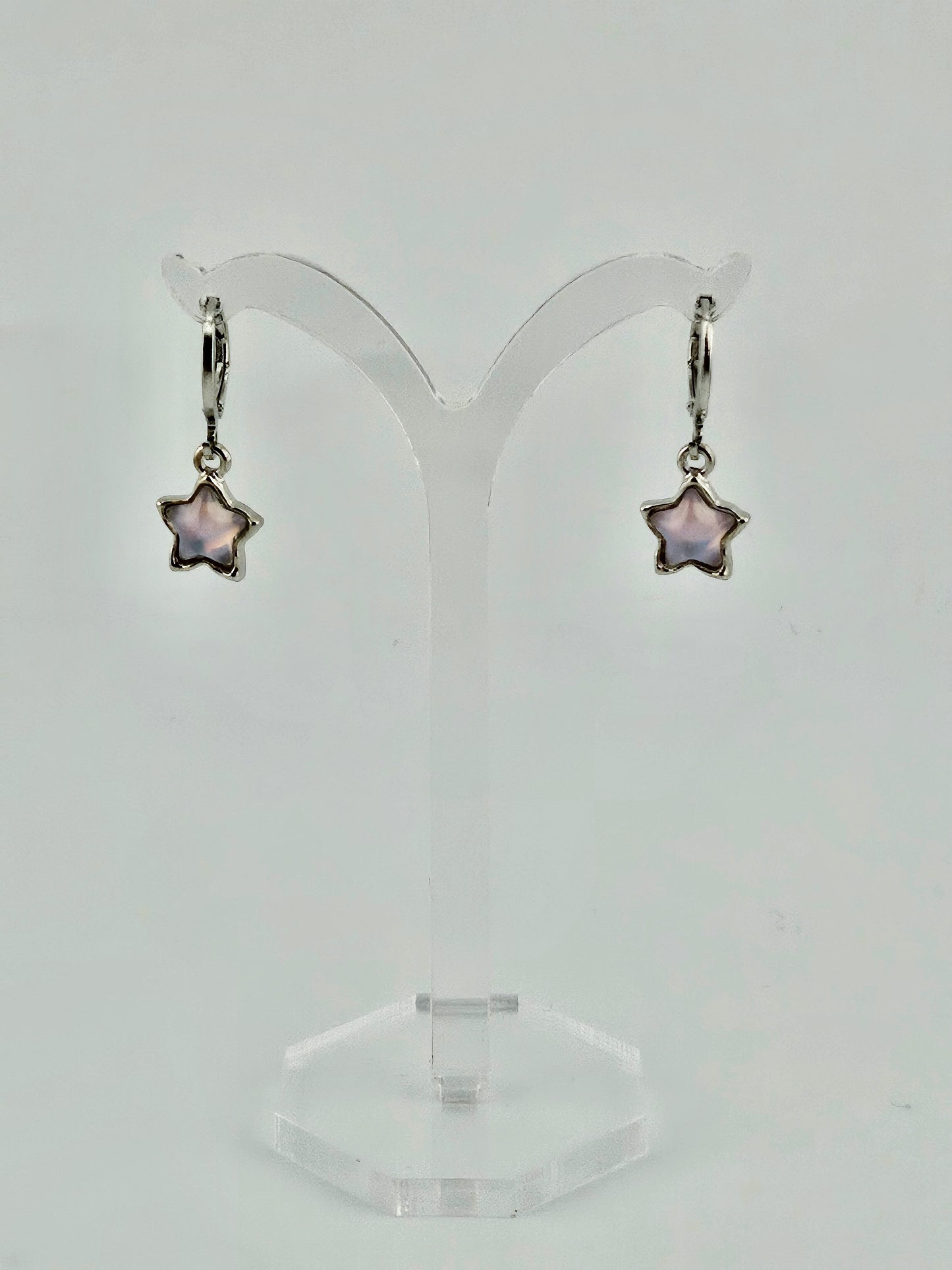 3D Dangle Star Earrings