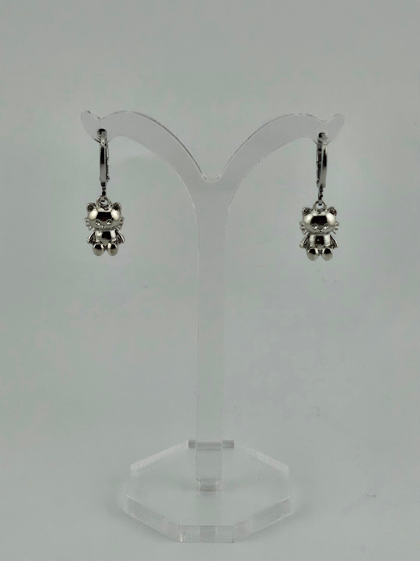 Hello Kitty Silver Drop Earrings