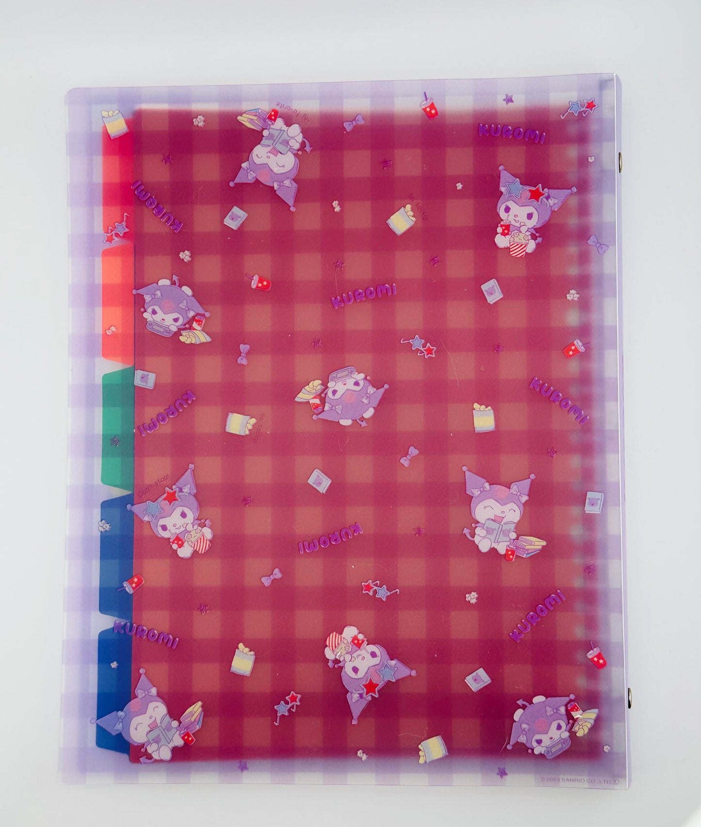 Kuromi Spiral Notebook with Dividers | Sanrio Licensed A5 Journal