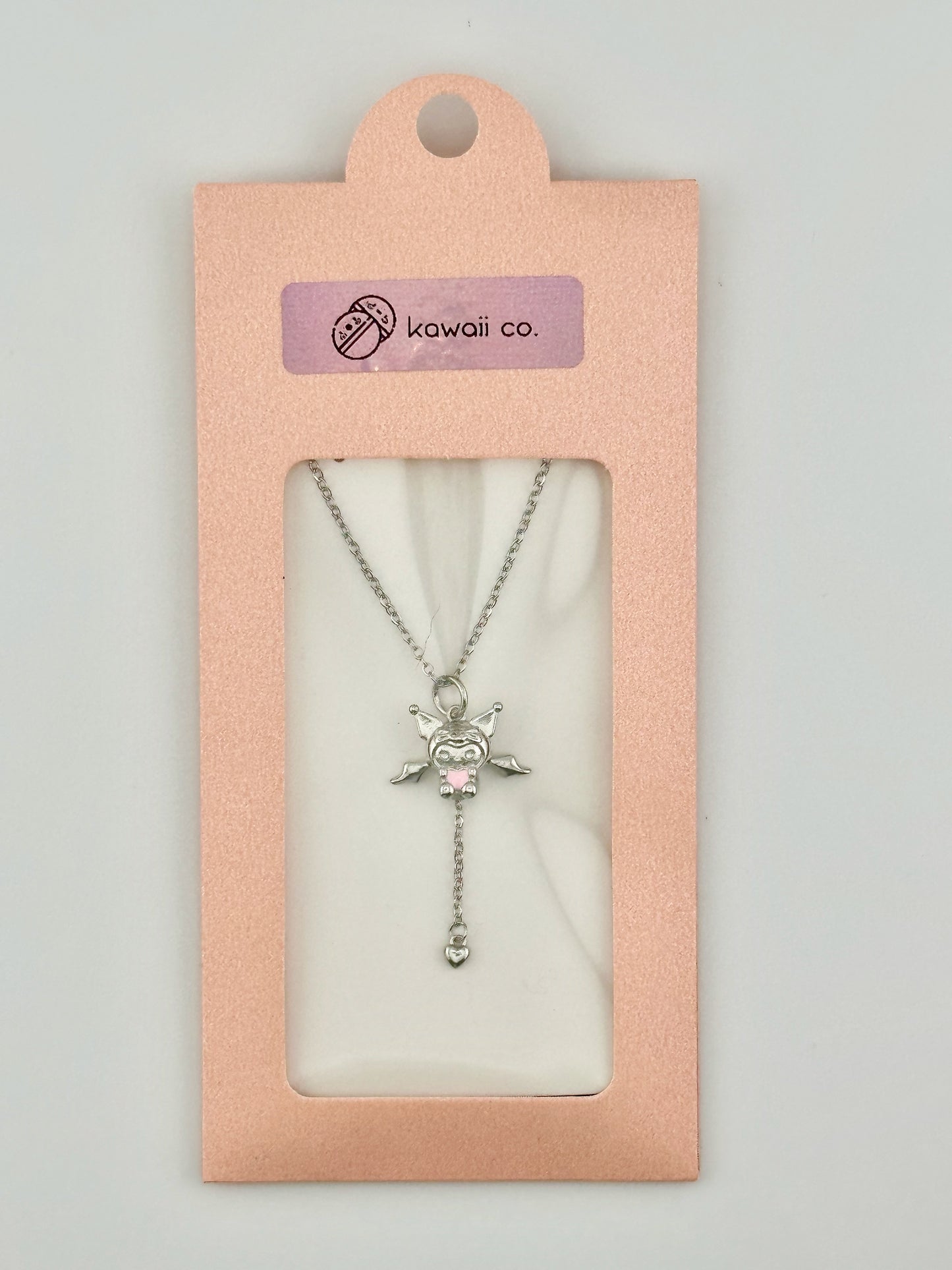Kuromi pull chain moving wings necklace