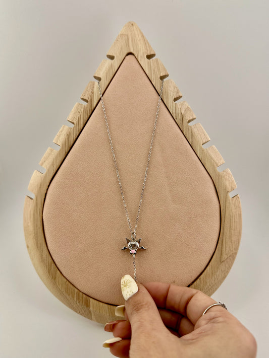 Kuromi pull chain moving wings necklace