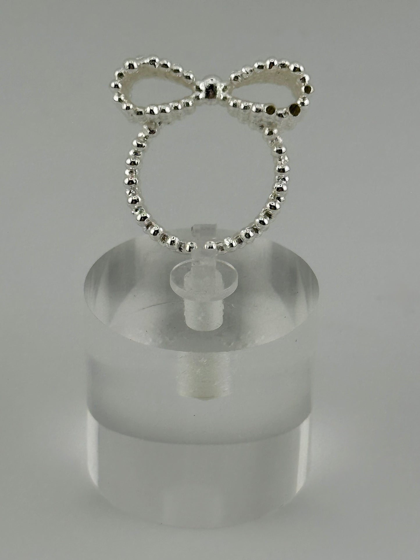 Sterling Silver Adjustable Bow Ring – Kawaii Co. Exclusive