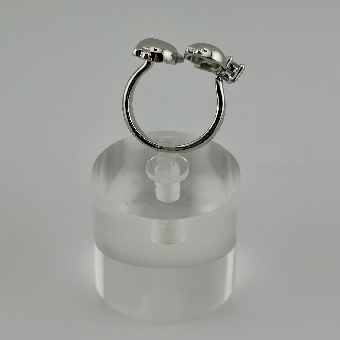 Little Twin Stars Adjustable Sterling Silver Ring β Kawaii Co. Edition