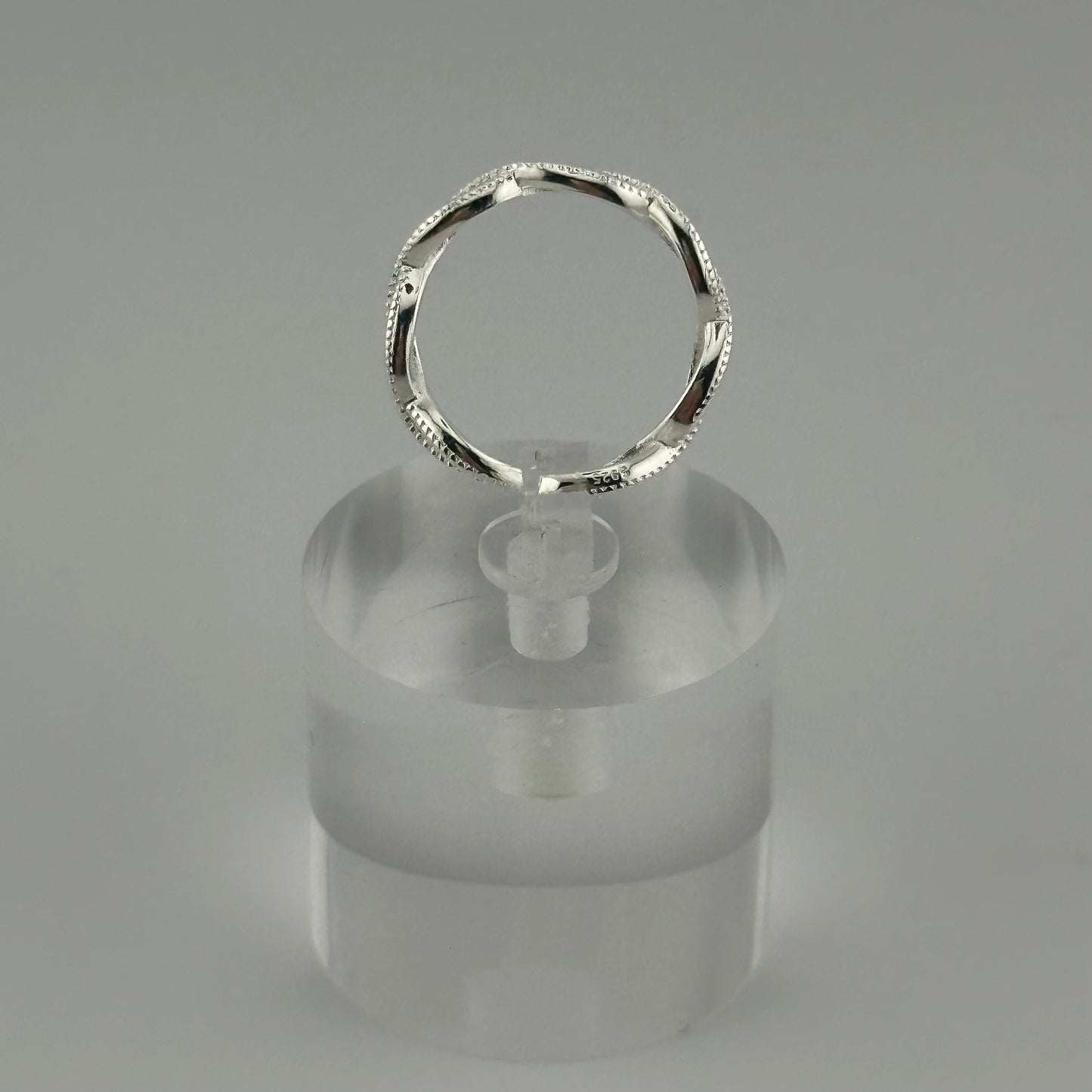 Sterling Silver Dainty Heart Ring – Adjustable & Elegant