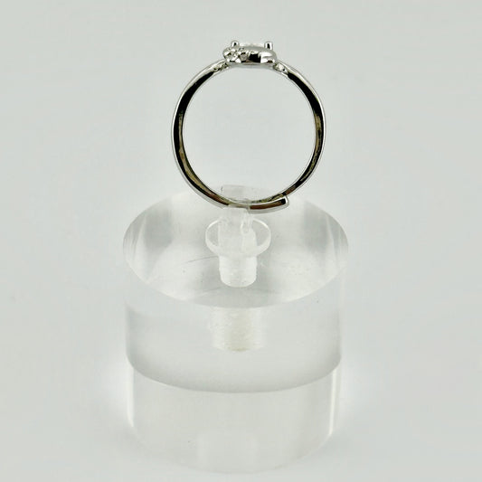 Hello Kitty Heart Stone Adjustable Ring