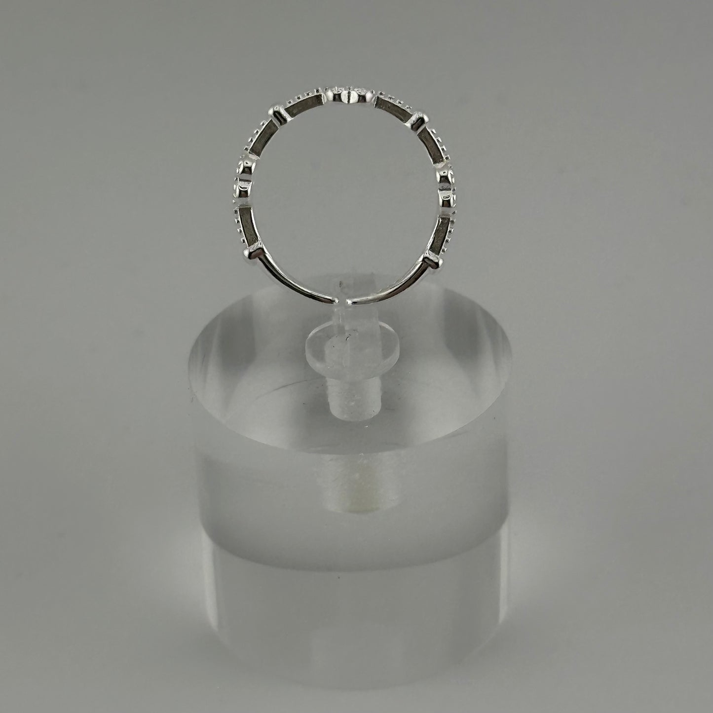 Sterling Silver Three-Heart Adjustable Ring β Dainty Love Stack