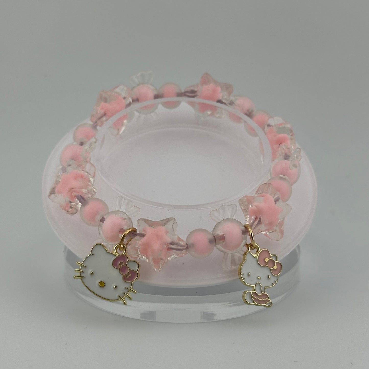 Hello Kitty Pink Beaded Bracelet