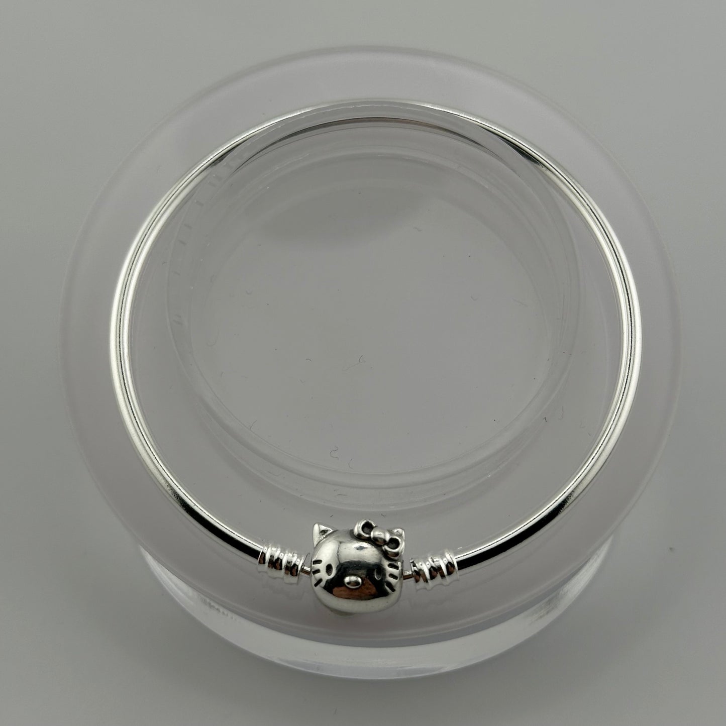 Silver Hello Kitty Bangle Bracelet