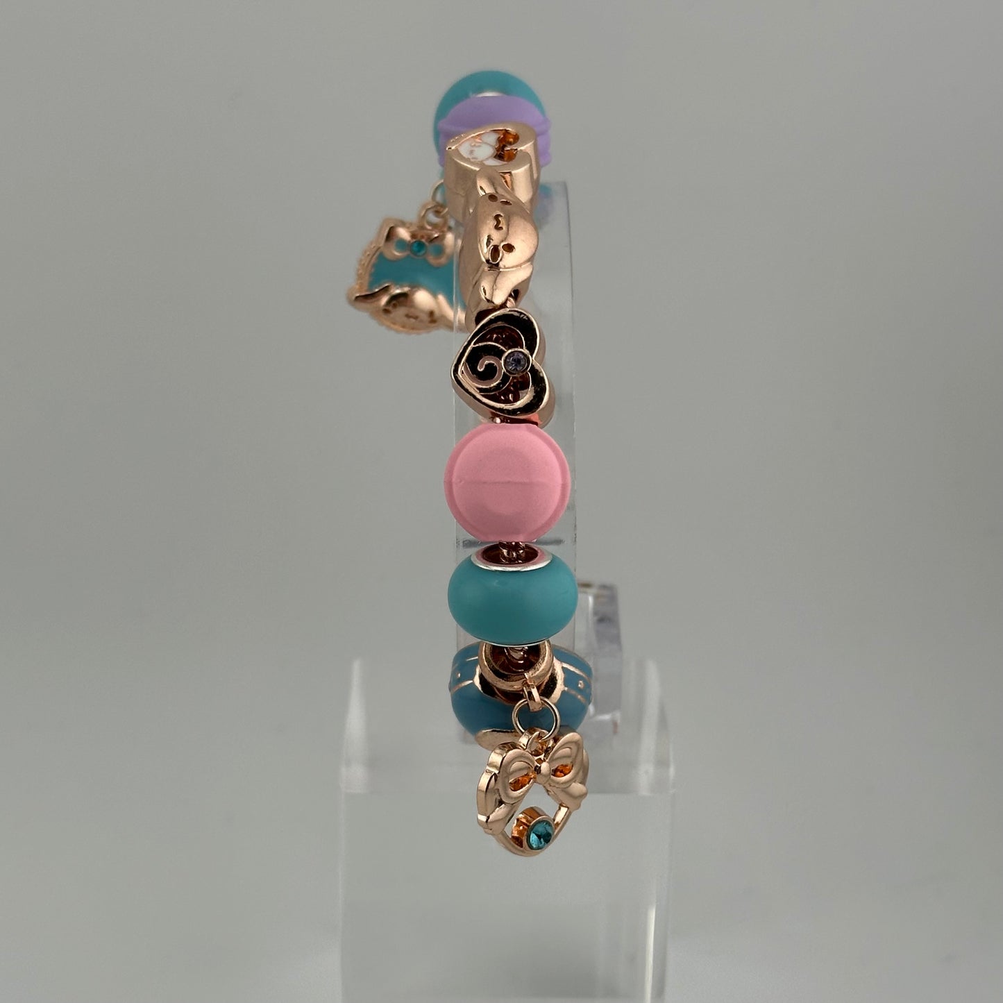 Rose Gold Cinnamoroll Charm Bracelet
