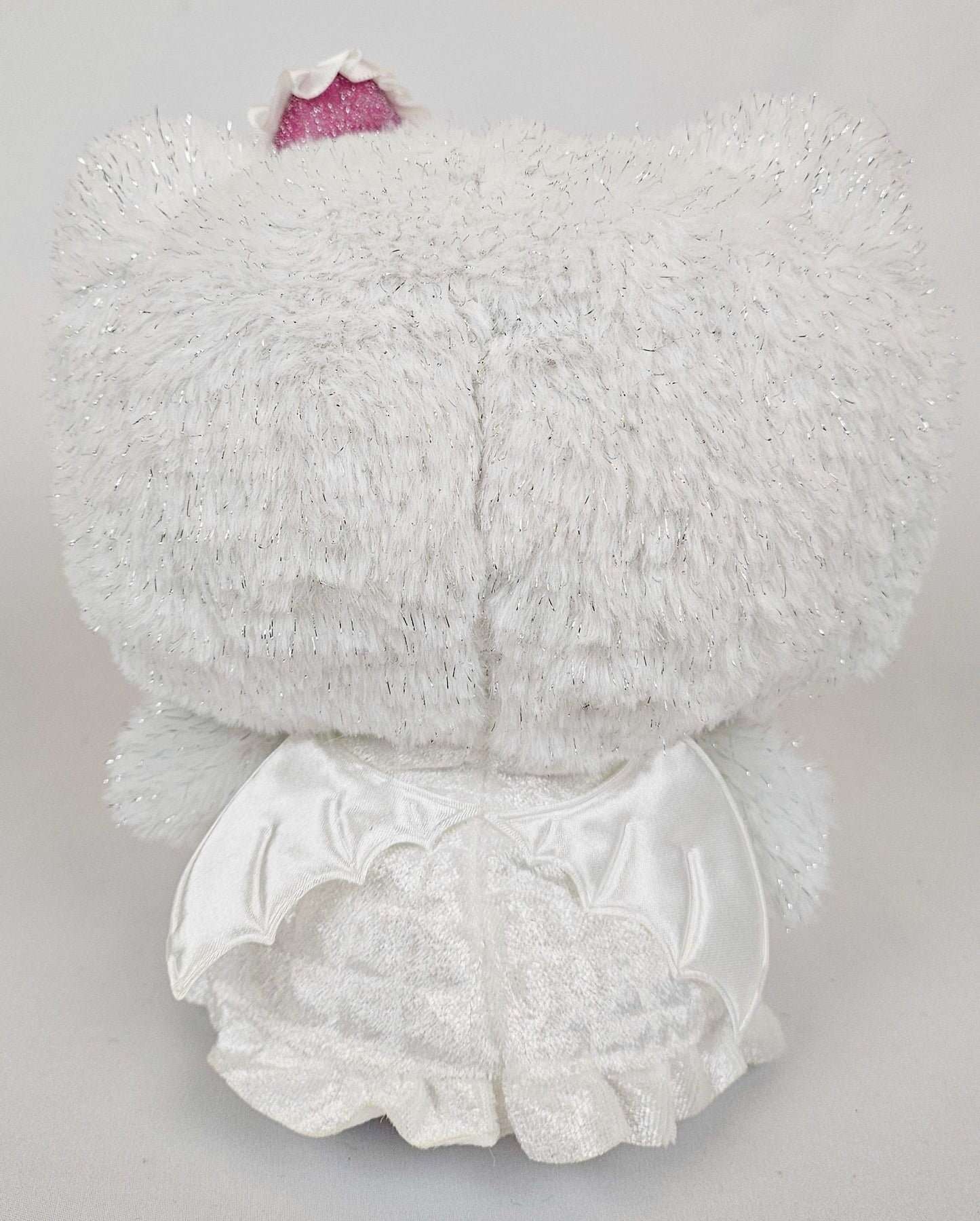 Angel Hello Kitty Kawaii Plush in White Sparkle Dress – Pink Bow - Kawaii Co.
