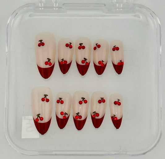 Cherry Jubilee Press-On Nails - Kawaii Co.