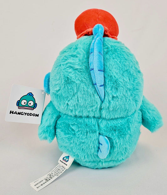 Hangyodon Kawaii Plush with Tiny Octopus Friend – Teal Fuzzy - Kawaii Co.