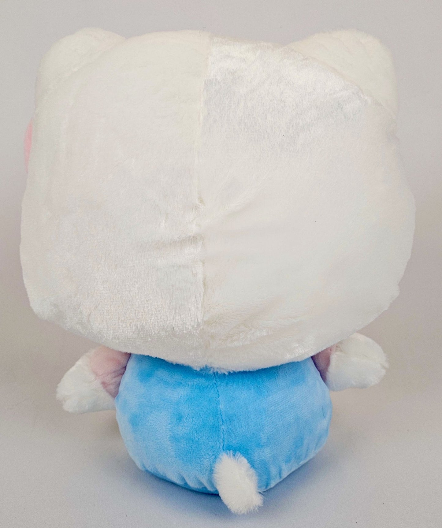 Hello Kitty Kawaii Plush with Pink Bow & Blue Overalls – Sanrio Classic - Kawaii Co.