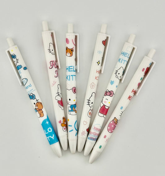 Hello Kitty Pen Set | Cute Kawaii Writing Pens | Sanrio School & Office Supplies - Kawaii Co.