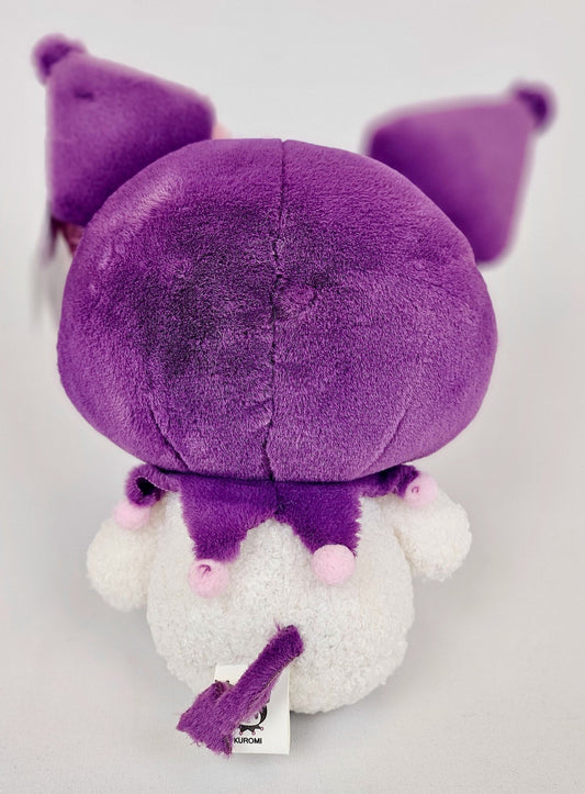 Kuromi Kawaii Plush – Purple Jester Hood with Sequin Bow - Kawaii Co.