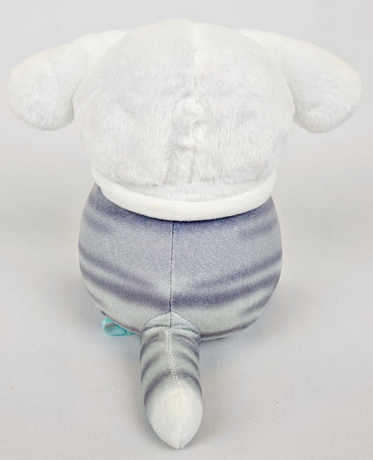 Mofusand Cinnamoroll Kitty Kawaii Plush with Pink Cinnamon Roll – Cute Cat in Hood - Kawaii Co.