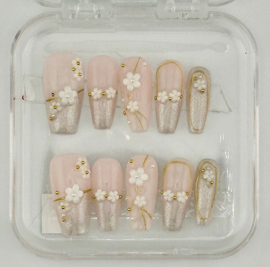 Moonlit Blossom Press-On Nails - Kawaii Co.