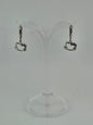 Silver Hello Kitty Outline Dangle Earrings
