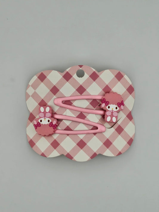 Sweet Piano Pink Hair Clips (Set of 2) 🎀 | Kawaii Co.