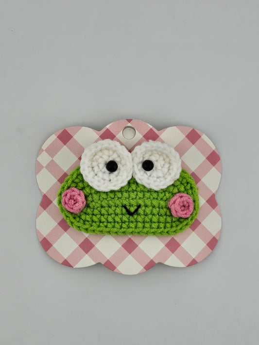 Handmade Froggy Blush Crochet Hair Barrette – Keroppi Vibes