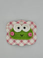 Handmade Froggy Blush Crochet Hair Barrette – Keroppi Vibes