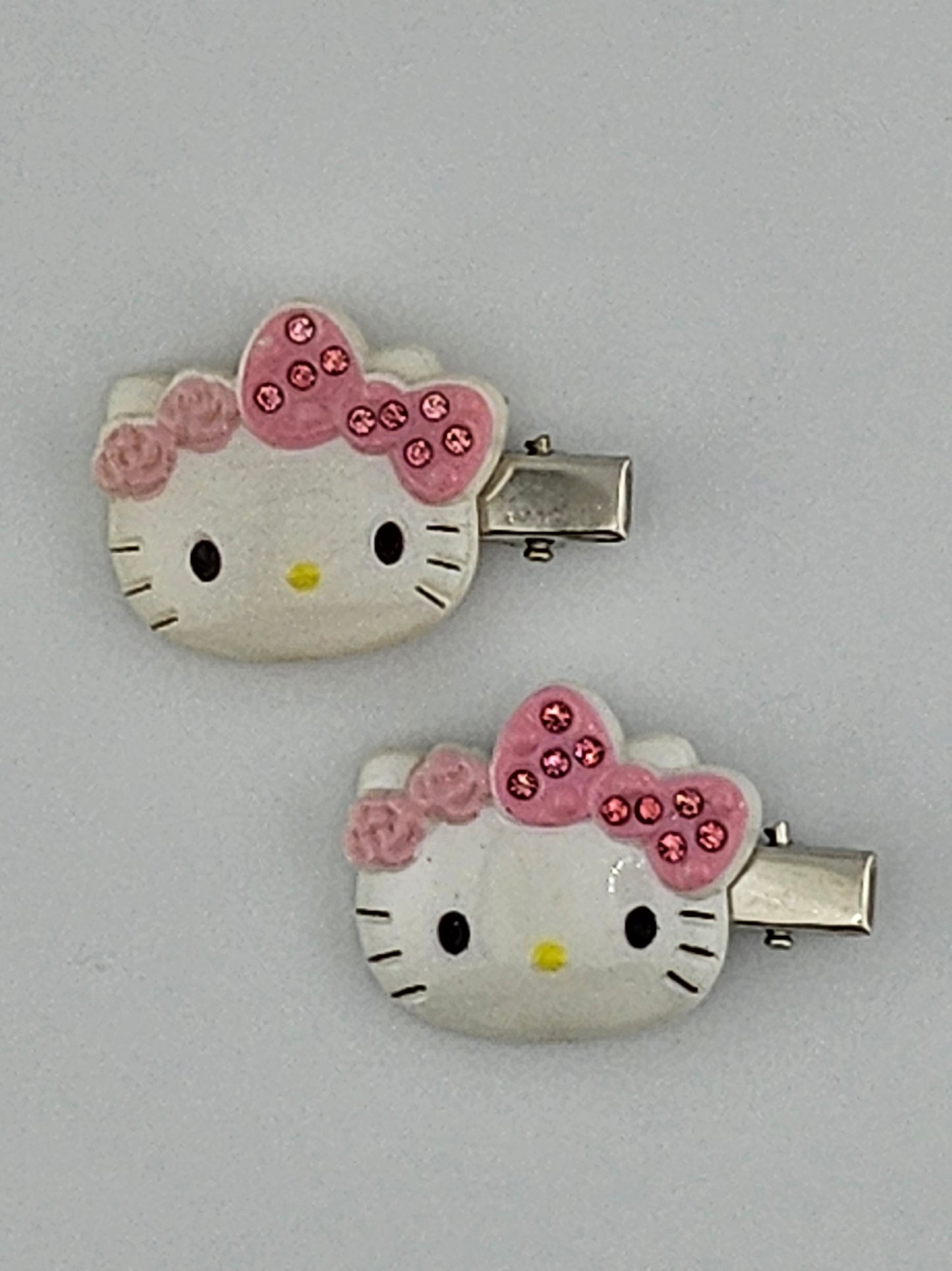 Kawaii Crystal Charm Barrettes – Set of 2