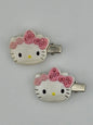 Kawaii Crystal Charm Barrettes – Set of 2