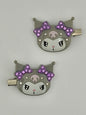Kawaii Crystal Charm Barrettes – Set of 2