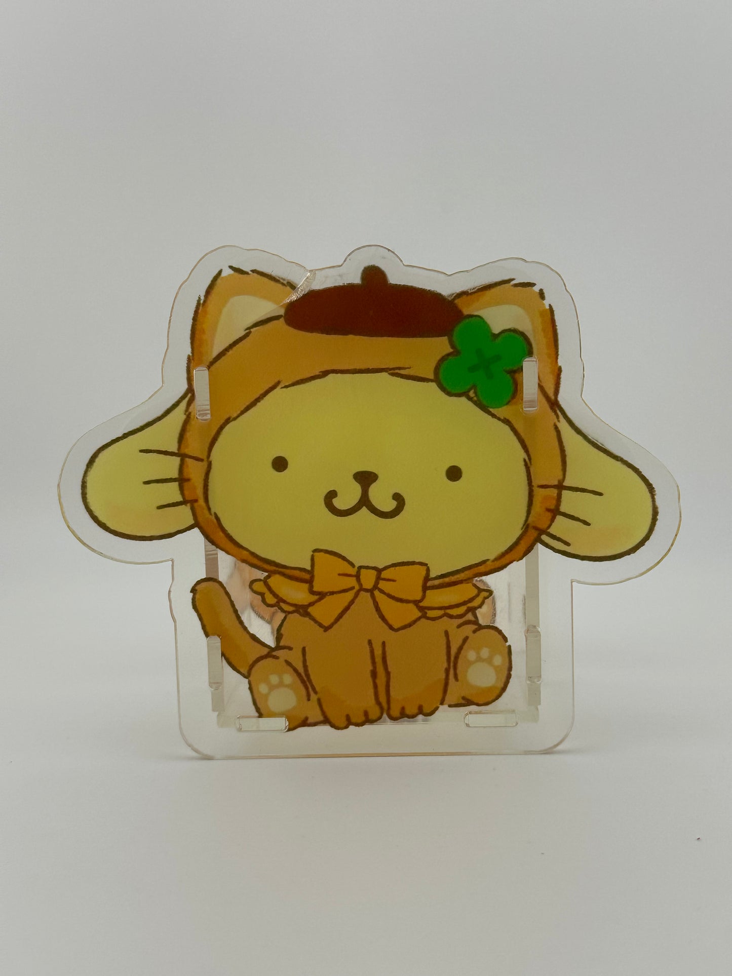 Pompompurin Acrylic Pen Holder | Kawaii Desk Organizer | Cute Sanrio-Inspired Storage