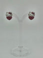 Hello Kitty Heart Rhinestone Earrings
