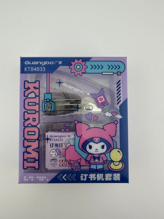 Kuromi Mini Stapler Set – Kawaii Sanrio Desk Stapler with Staples