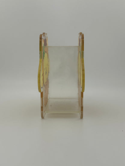 Pompompurin Acrylic Pen Holder | Kawaii Desk Organizer | Cute Sanrio-Inspired Storage