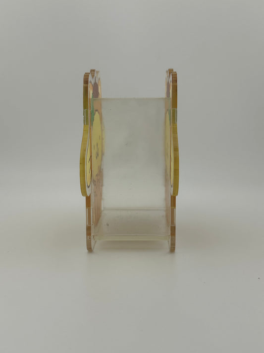 Pompompurin Acrylic Pen Holder | Kawaii Desk Organizer | Cute Sanrio-Inspired Storage