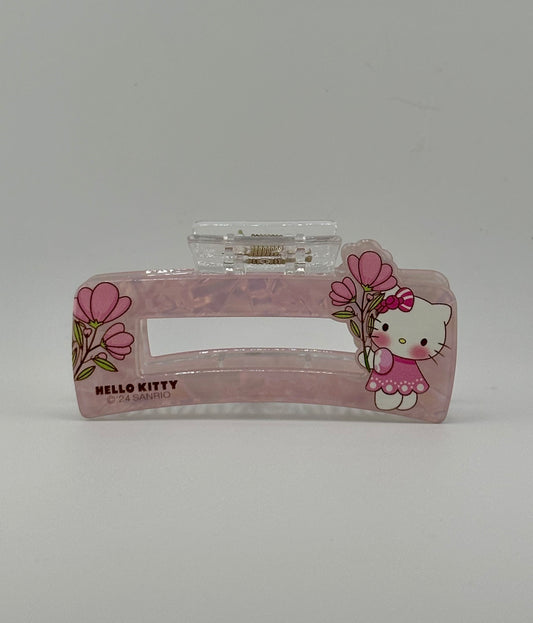 🎀 Hello Kitty Floral Acrylic Hair Claw Clip 🎀