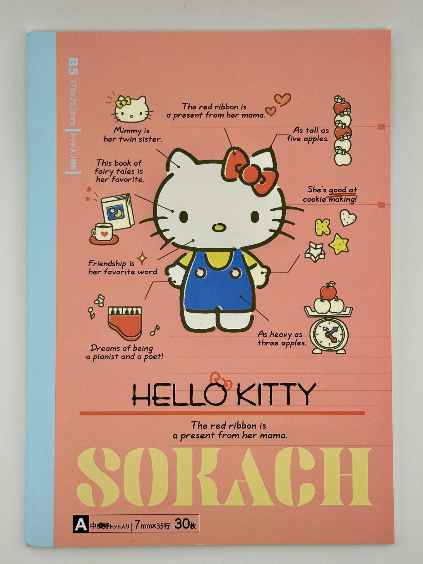 Sanrio Character B5 Notebook – 30 Sheets | Cinnamoroll, Kuromi, Hello Kitty & Pochacco
