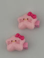 Star Charm Hello Kitty Mini Clips – Acrylic Hair Barrettes (Set of 2)