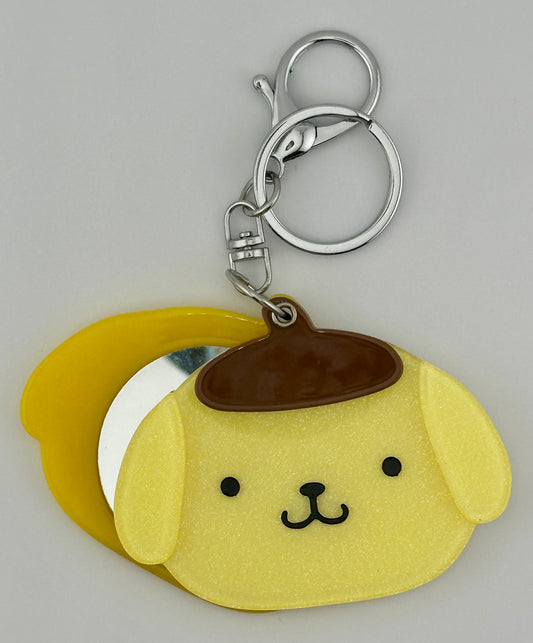 Pompompurin Keychain Mirror