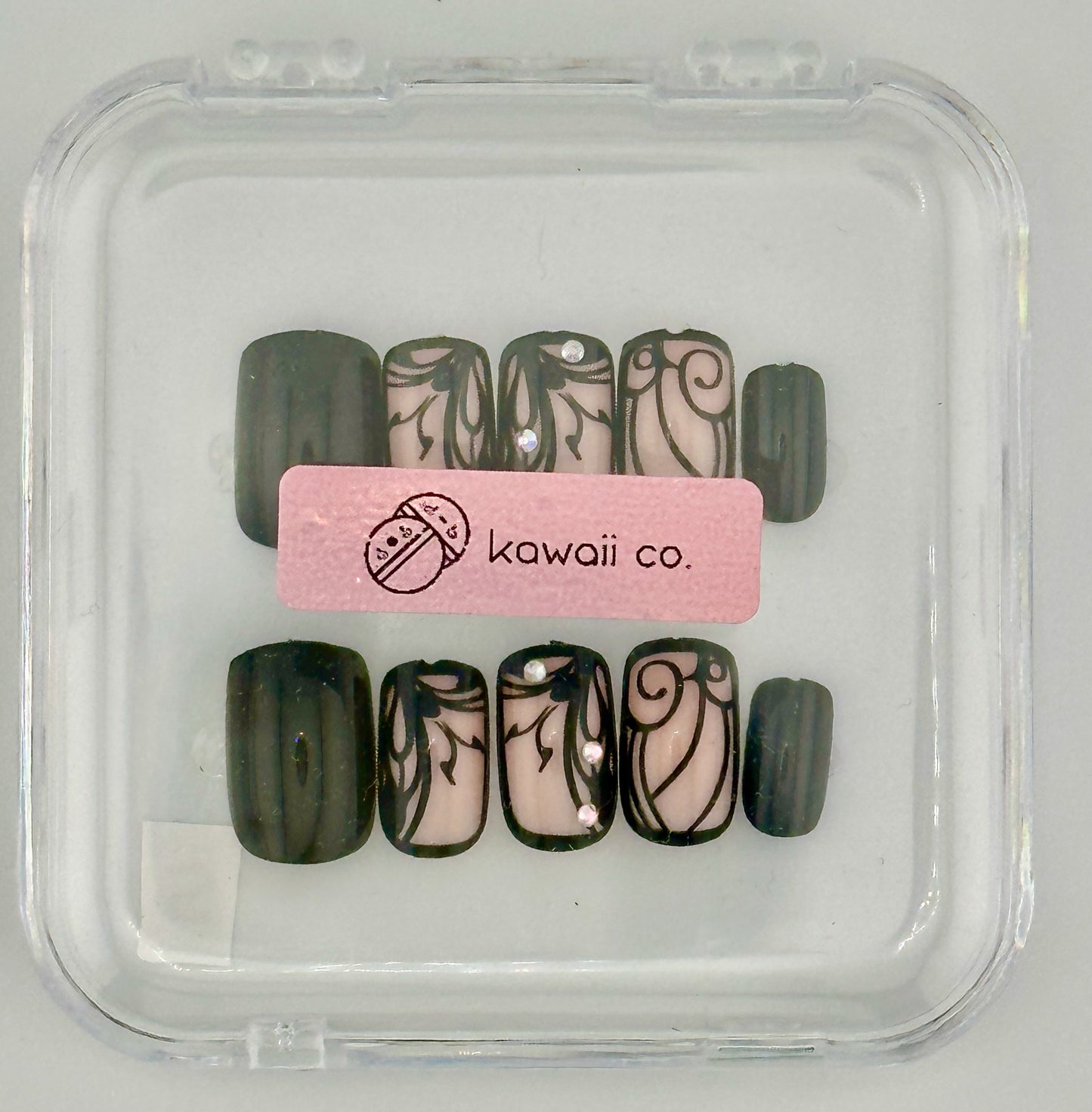 Midnight Lace Press-On Nails