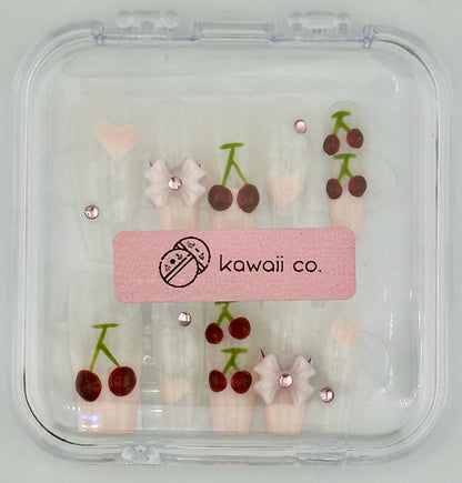 Cherry Kiss Press-On Nails