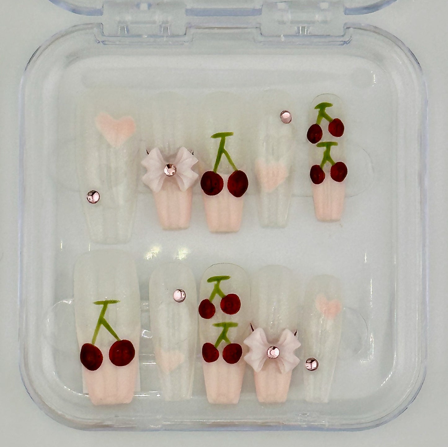 Cherry Kiss Press-On Nails
