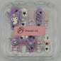 Shadow Punk Kuromi – Lavender Star Press-On Nail Set
