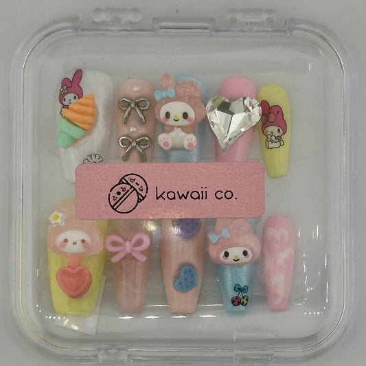 My Sweet Melody Dreams – 3D Kawaii Press-On Nail Set