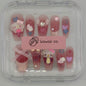 Cosmic Kitty Crush – Pink Ombre Hello Kitty Press-On Nail Set