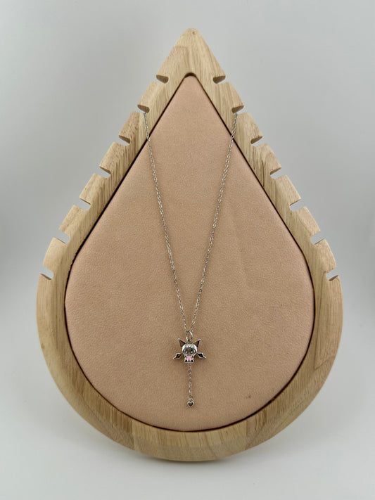 Kuromi Flapping Wings Pull Chain Necklace