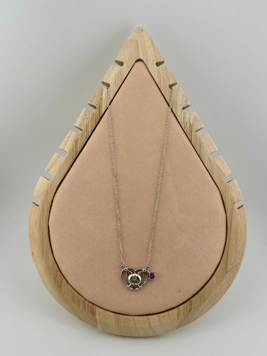 Kuromi Heart Pendant Necklace