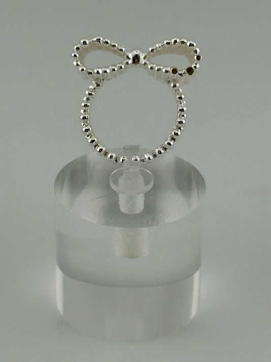 Sterling Silver Adjustable Bow Ring – Kawaii Co. Exclusive