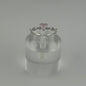 Sterling Silver Pink Heart Crown Ring – Size 7