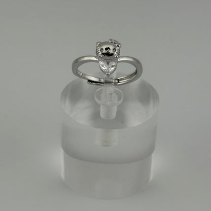 Hello Kitty Crystal Heart Ring
