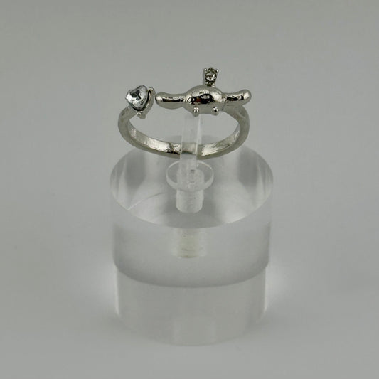 Cinnamoroll Silver Adjustable Ring