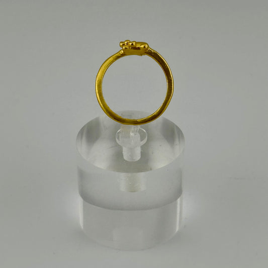 Hello Kitty Adjustable Ring – Gold Tone Kawaii Classic